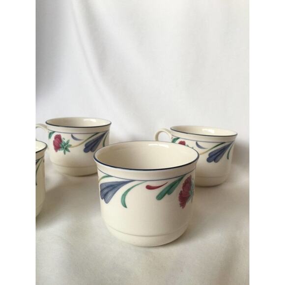 Lenox POPPIES ON BLUE Tea Cup (4 Four) Made in USA (eV 3) - Picture 2 of 9